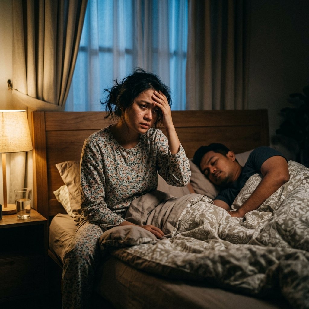 Susah tidur sebab sakit badan